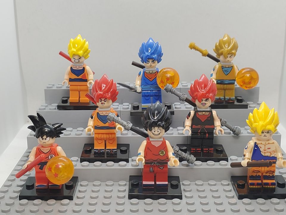 Dragon Ball Goku Custom Minifigures Lot of 8 – FIGMINI