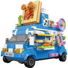 Load image into Gallery viewer, Bakery Cake Food Truck Building Block Toy Set w/ 2 Minifigures 493 PCS
