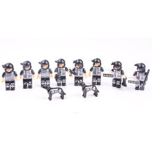 Load image into Gallery viewer, SWAT TEAM Command Truck plus 2 Combat Mobiles Building Block Toy Set w/ 8 Minifigures 1492 PCS
