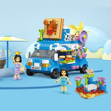 Load image into Gallery viewer, Bakery Cake Food Truck Building Block Toy Set w/ 2 Minifigures 493 PCS
