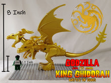 Load image into Gallery viewer, King Ghidorah Huge Custom Toy Figure
